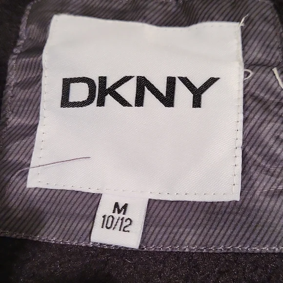 New With Tags DKNY Boys coat, size medium 10/12, dark grey - Picture 8 of 12
